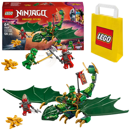 LEGO Ninjago 71829 Zielony Leśny Smok Lloyda Złote Smocze Dziecię Zwiadowca