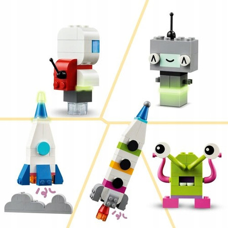 LEGO Classic Kosmos 11037 Kreatywne Planety Układ Słoneczny Świecące klocki