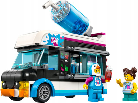 LEGO City 60384 Pingwinia furgonetka ze slushem Samochód Mobilny Sklep Auto