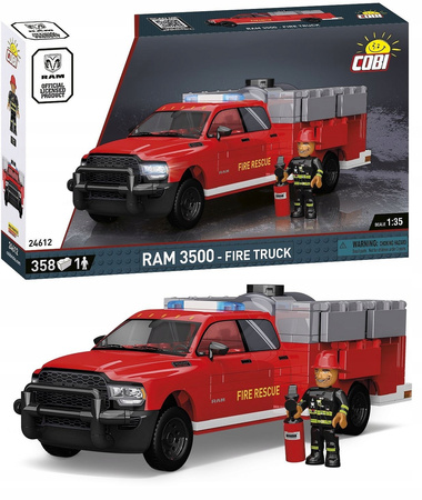 Klocki COBI 24612 RAM 3500 FIRE TRUCK Wóz Strażacki Straż Pożarna Pickup