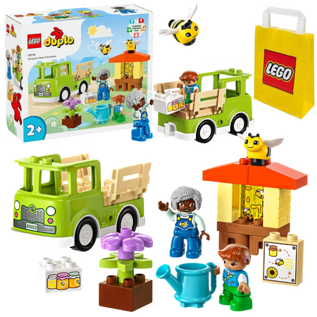 Duże klocki LEGO Duplo 10419 Opieka nad pszczołami i ulami Samochód Auto