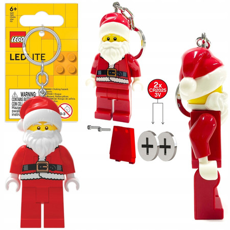 LEGO Latarka Brelok Mikołaj Gwiazdor Minifigurka LGL-KE189