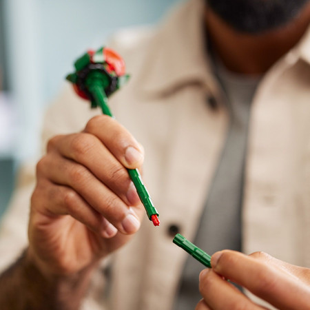 LEGO ICONS 10328 Bukiet róż 12 Czerwonych Róż Kwiaty kwiatki Botanical