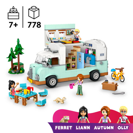 LEGO Friends 42663 Przygoda w Kamperze Przyjaciół Rower Kamper Kemping