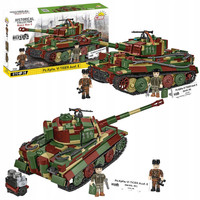 Klocki COBI 3124 Czołg PZKPFW VI TIGER AUSF.E 2IN1 862KL 114