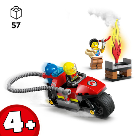 LEGO City Straż Pożarna 60410 Strażacki Motocykl Ratunkowy Motor Łatwe 4+