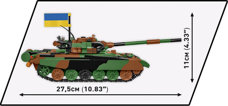 Klocki Wojskowe Cobi 2624 Czołg T-72M1R T-72M1R (PL/UA) Polska Ukraina