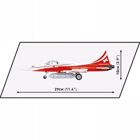 Klocki Wojskowe Cobi 5857 Samolot Northrop F-5E Tiger II Figurka +Podstawka