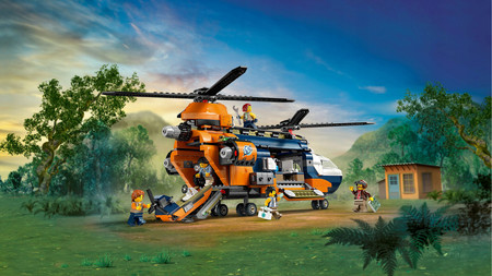 LEGO City 60437 Helikopter zwiadowczy w dżungli w bazie Base Camp