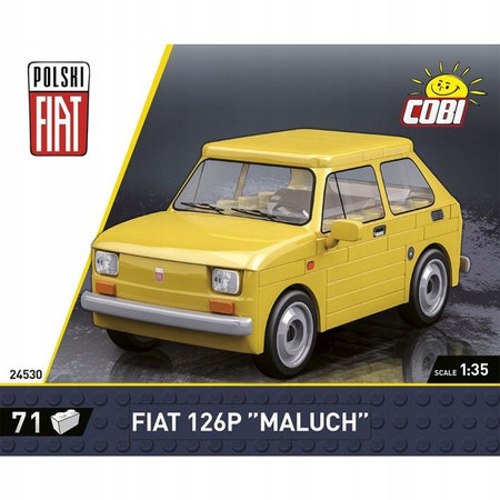 Klocki Cobi Fiat 126P 24530 Żółty maluch