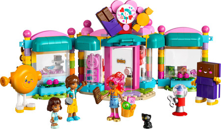 LEGO Friends 42649 Sklep ze słodyczami w mieście Heartlake Cukierkami