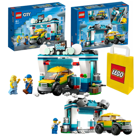 LEGO City 60362 Auto Samochód Myjnia Obrotowe szczotki 2 Figurki Miasto