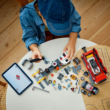 LEGO City 60472 Złomowisko z samochodami Recykling Zgniaciarka Dźwig Złom