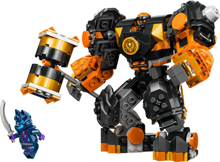 LEGO Ninjago Robot żywiołu ziemi Cole'a 71806 Ruchomy Mech Ninja 2 Figurki