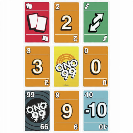 Gra karciana Mattel UNO ONO 99 Karty do gry 7+ HHL37