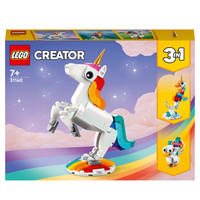 OUTLET LEGO Creator 3w1 Ruchomy jednorożec Konik Paw 3in1 31140