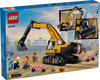 Lego City 60420 Żółta Koparka Pojazd Budowlany z Obracaną Kabiną 3 Figurki