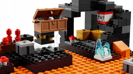 LEGO Minecraft Bastion w Netherze Magmołaz TNT