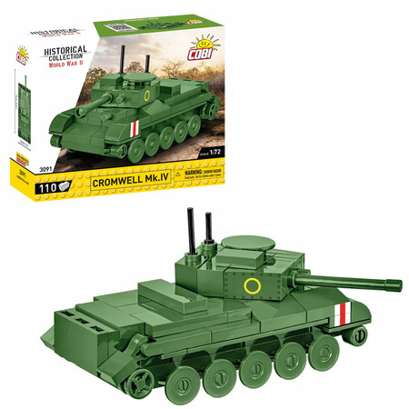 Klocki Wojskowe Cobi 3091 Mini Model Czołg Cromwell Mk.IV HC II Wojna 110EL
