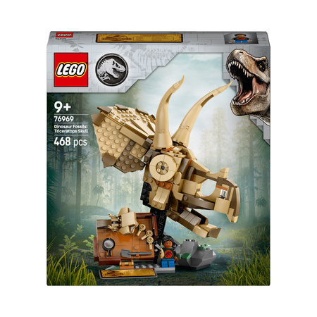 LEGO 76969 Jurassic World - Szkielety dinozaurów: czaszka triceratopsa Nowe