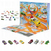 Hot Wheels Kalendarz adwentowy 8 autek 16 akcesoriów 24 okienka