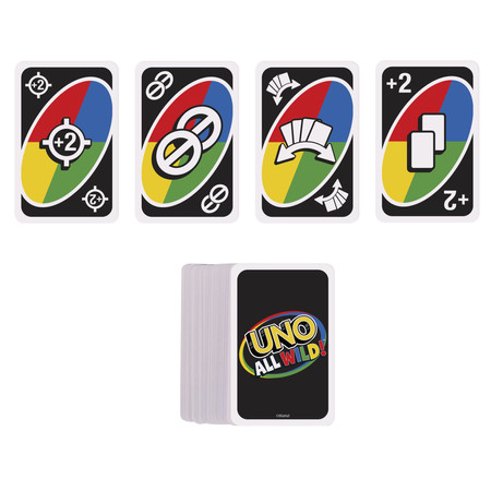 Gra karciana Mattel UNO All Wild Karty do gry 7+ HHL33