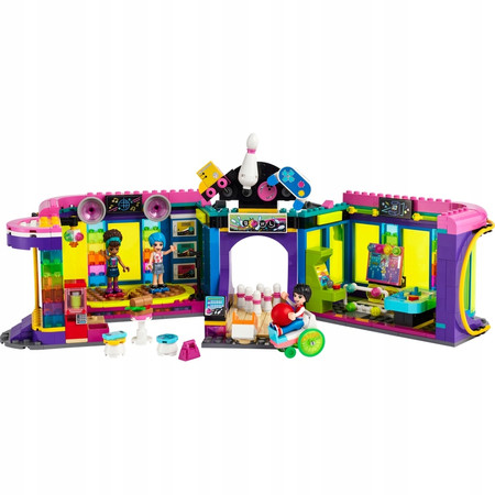 LEGO Friends 41708 Automat w dyskotece Kręgielnia Strefa Gier 3 Figurki