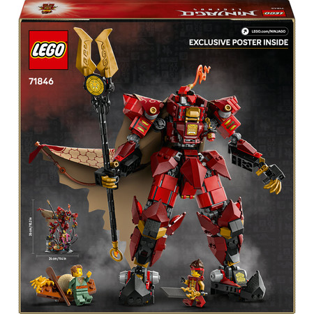 LEGO NINJAGO 71846 Mech Ognistego Rycerza Robot Ninja Kai