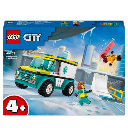 OUTLET LEGO City 60403 Karetka i snowboardzista Ambulans