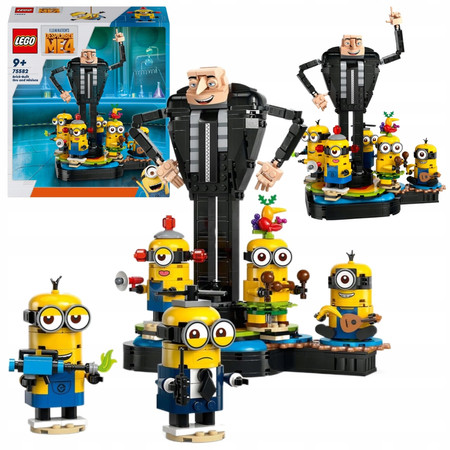 LEGO Minionki 75582 Figurka Gru i Minionki z Klocków Despicable ME 4