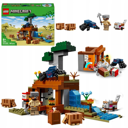 OUTLET LEGO Minecraft 21269 Przygody w solidnej kopalni z trotylem i ptakiem naprzód