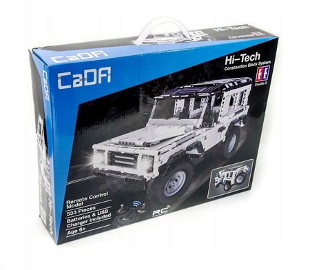 Klocki CaDa Land Rover Samochód zdalnie sterowany model z pilotem RC Auto