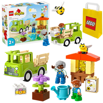 Duże klocki LEGO Duplo 10419 Opieka nad pszczołami i ulami Samochód Auto