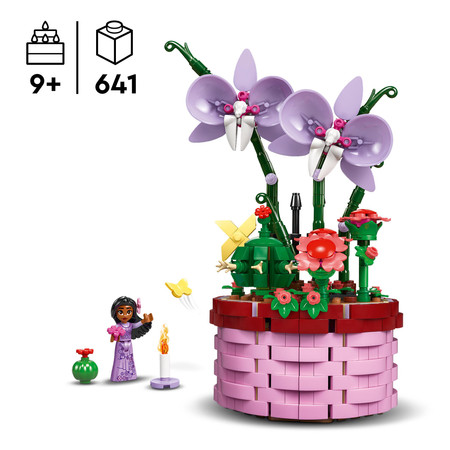 LEGO Disney 43237 Doniczka Isabeli Orchidea Kaktus Sekretne Pomieszczenie