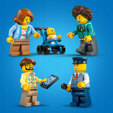 LEGO City 60407 Autobus Czerwony Piętrowy Autokar 5 Figurek Zdejmowany Dach