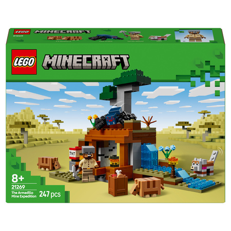 OUTLET LEGO Minecraft 21269 Przygody w solidnej kopalni z trotylem i ptakiem naprzód