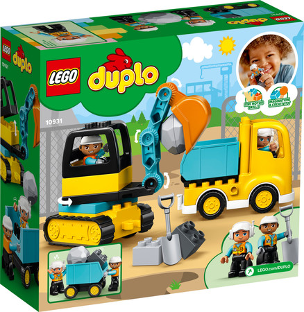 OUTLET LEGO Duplo 10931 Ciężarówka i koparka gąsienicowa