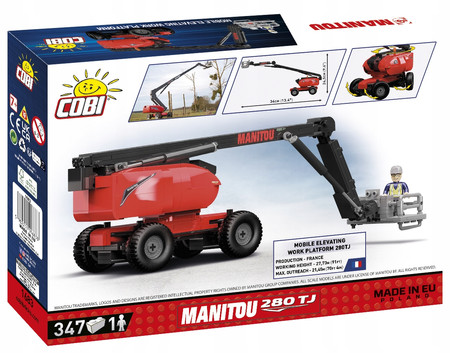 COBI 1683 Manitou 280 TJ Podnośnik Teleskopowy Maszyny Budowlane