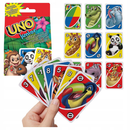 Gra karciana Mattel UNO Junior Karty do gry 2+ GKF04