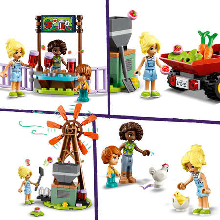 LEGO Friends 42617 Farma Traktor Wiatrak Zwierzęta Figurki + Akcesoria