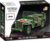 Klocki Wojskowe COBI 2806 Samochód Jeep Willys MB Medical Duży 1131EL. Auto