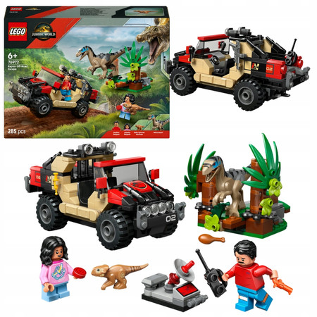 Lego Jurassic World 76972 Ucieczka Terenówką przed Raptorem Dinozaur