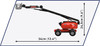 COBI 1683 Manitou 280 TJ Podnośnik Teleskopowy Maszyny Budowlane