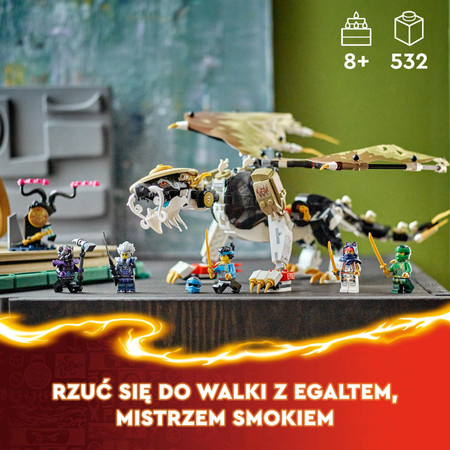 LEGO Ninjago Ruchomy Smok Mistrz Egalt 71809 Lloyd Sora Nya Lord Ras Cinder