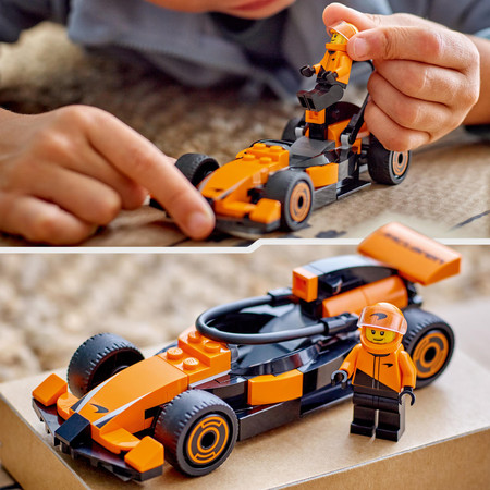 LEGO City 60442 Kierowca F1 i Bolid McLaren Samochód Wyścigówka Formuła 1