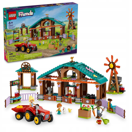 LEGO Friends 42617 Farma Traktor Wiatrak Zwierzęta Figurki + Akcesoria