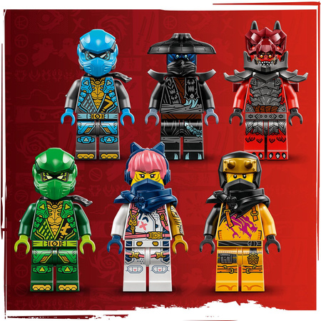 LEGO Ninjago 71832 Duży Smok Chaosu Kiełogrzmot Minifigurki Dragon Miecz