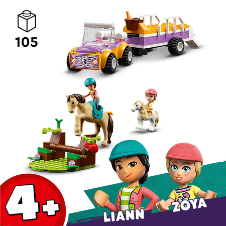 LEGO Friends 42634 Przyczepa na konia i kucyka