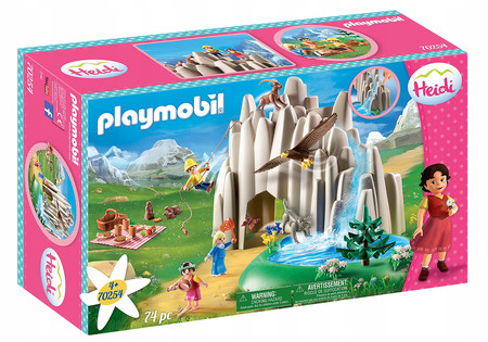 PLAYMOBIL HEIDI 70254 Kryształowe Jezioro Wieś Góry