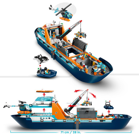 LEGO City 60368 Arktyczny statek badawczy Łódź